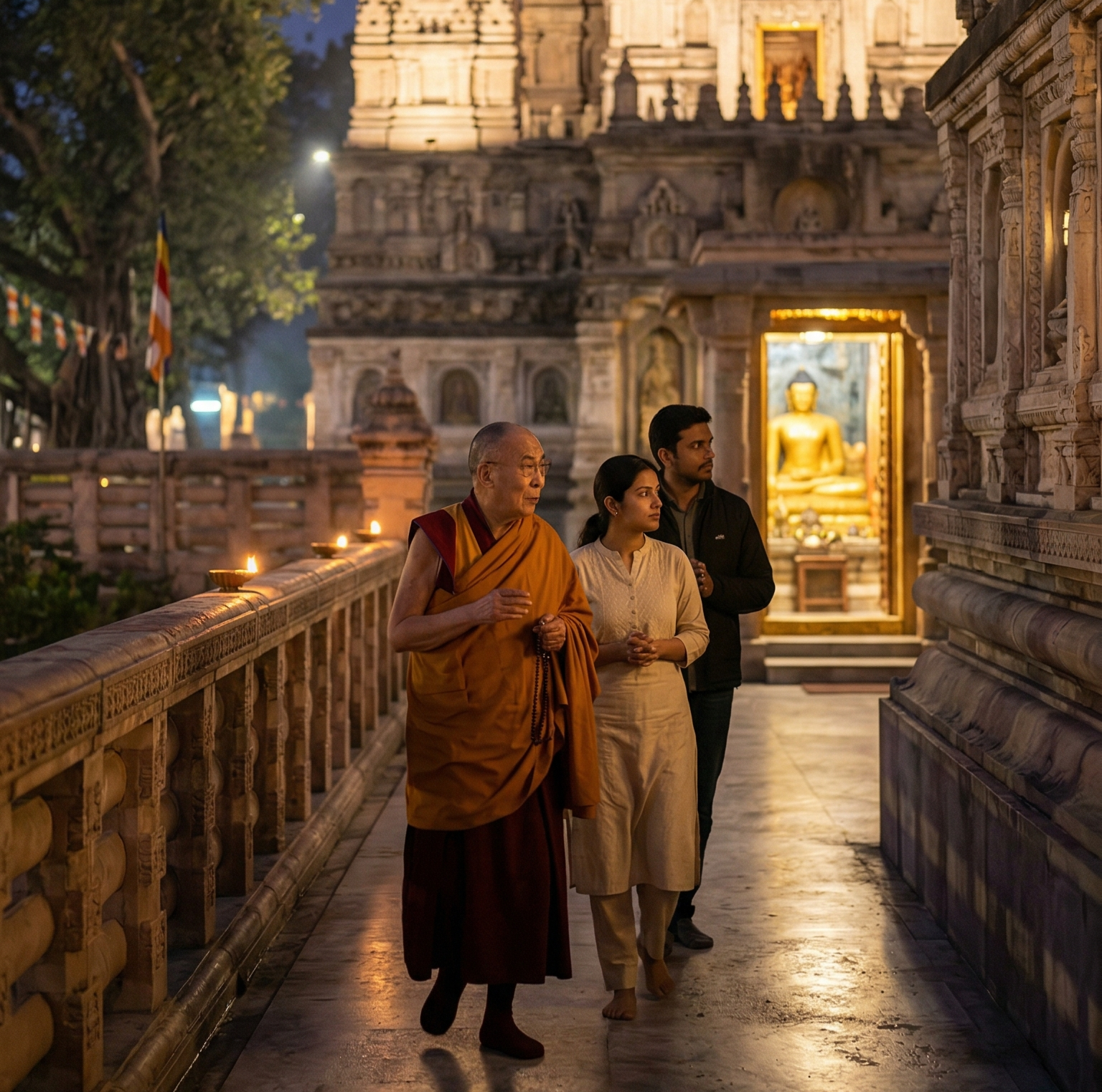 Pre-Dawn Mahabodhi Temple Access