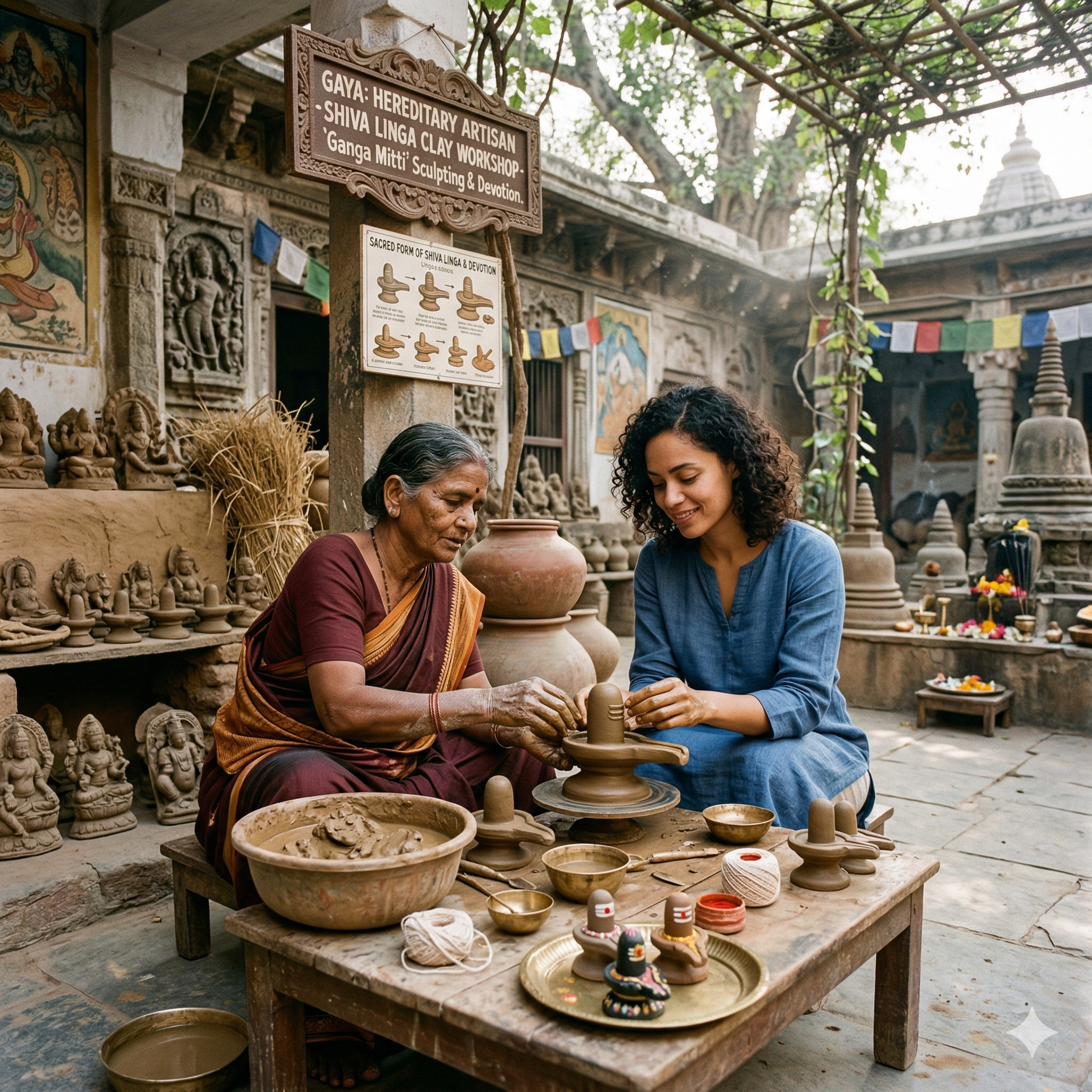 Clay Idol Making — Shiva Linga Workshop
