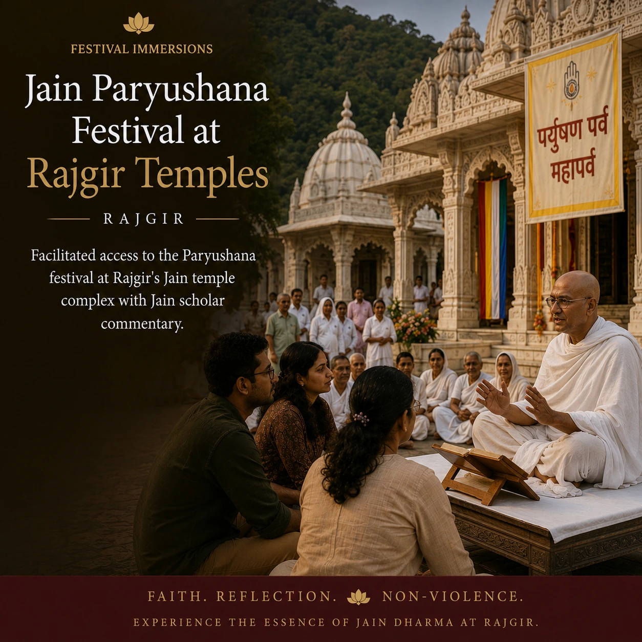 Jain Paryushana Festival at Rajgir Temples